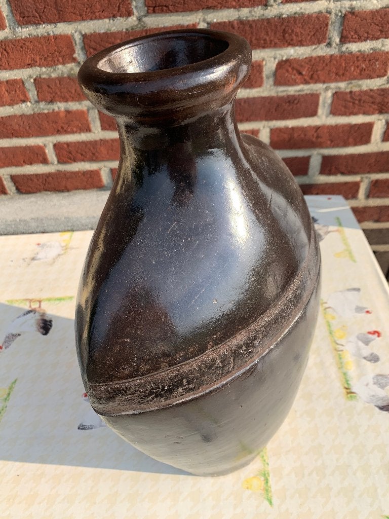 Vintage vaas kruik pot antiek mooie vorm brocante siervaas, Ophalen, Zo goed als nieuw