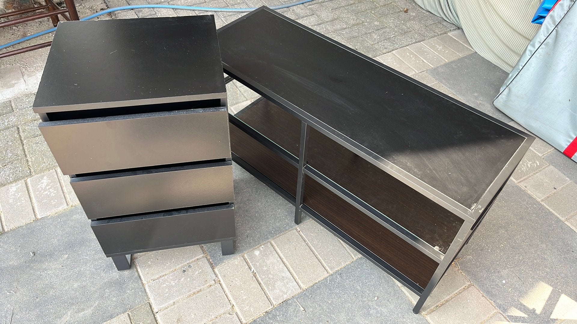 Kastje tafel set, Ophalen, Zo goed als nieuw, 75 cm of meer, 60 cm of meer