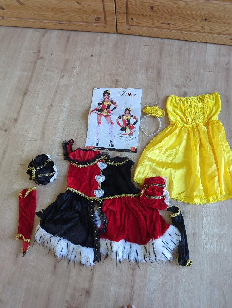 Hartenkoningin kostuum met accesoires, Carnaval, Fever, Ophalen of Verzenden, Zo goed als nieuw