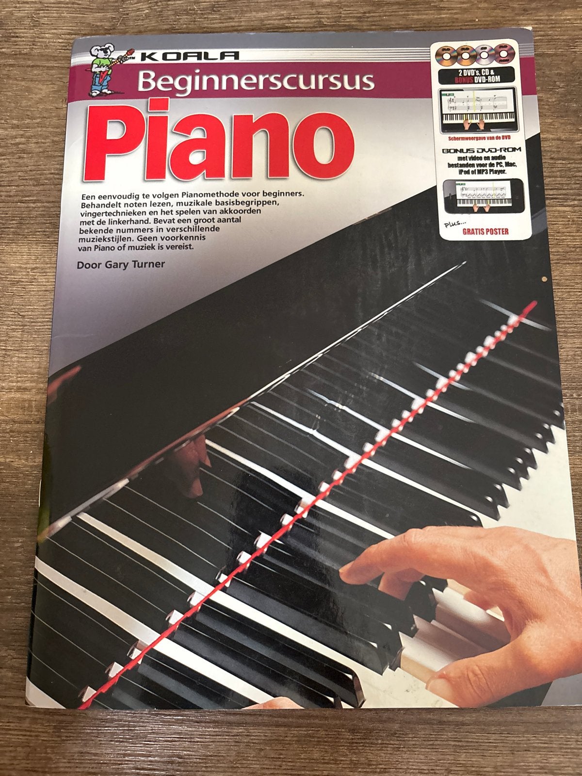 Koala Beginnerscursus Piano met 2 DVD's, Ophalen of Verzenden, Zo goed als nieuw