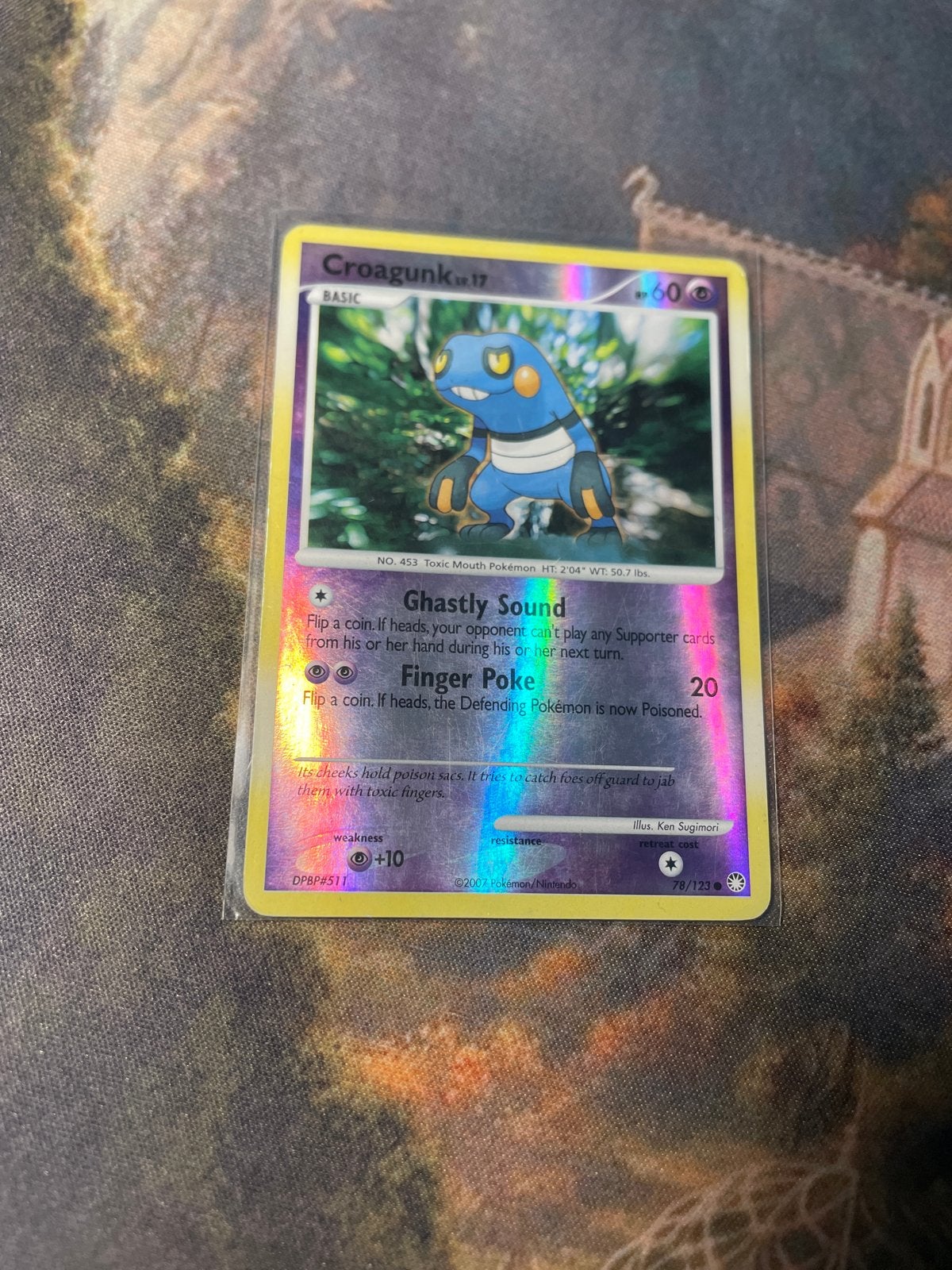 Croagunk 78/123 Reverse Holo - Mysterious Treasures Pokémon, Ophalen of Verzenden, Zo goed als nieuw, Losse kaart, Foil
