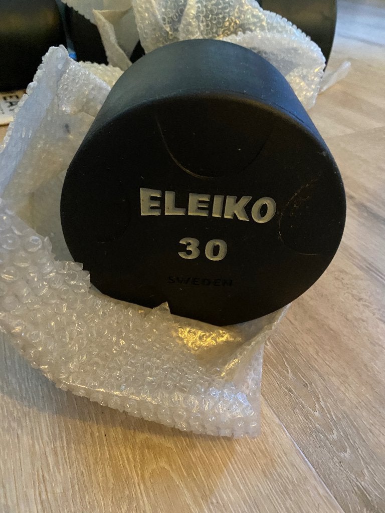 Eleiko vulcano dumbbells, Sport en Fitness, Ophalen, Nieuw, Benen, Dumbbell