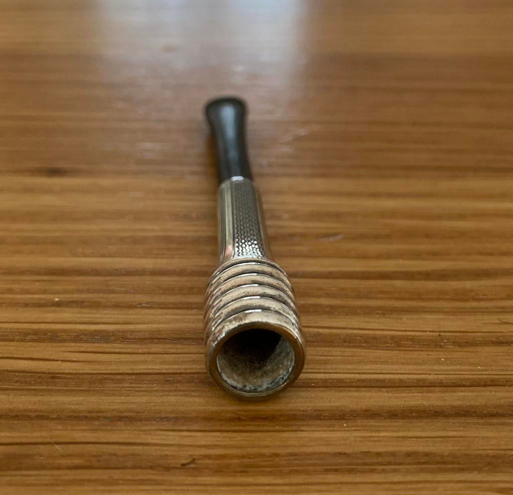 Antiek zilveren (835) sigarettenpijpje., Ophalen of Verzenden, Zilver