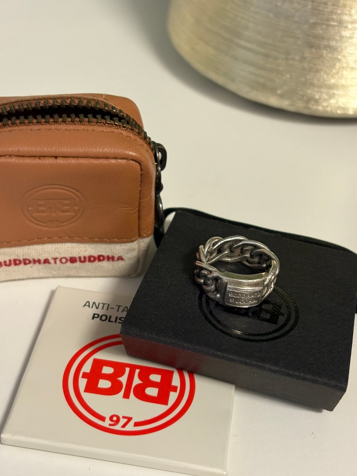 Buddha to Buddha ring maat 18, Sieraden, Tassen en Uiterlijk, Ringen, Ophalen, 18 tot 19, Zo goed als nieuw, Dame of Heer
