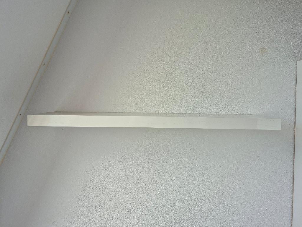 4x Witte Lack WandPlank Plank Ikea 120cm, Huis en Inrichting, Woonaccessoires | Wandplanken en Boekenplanken, Ophalen, Zo goed als nieuw