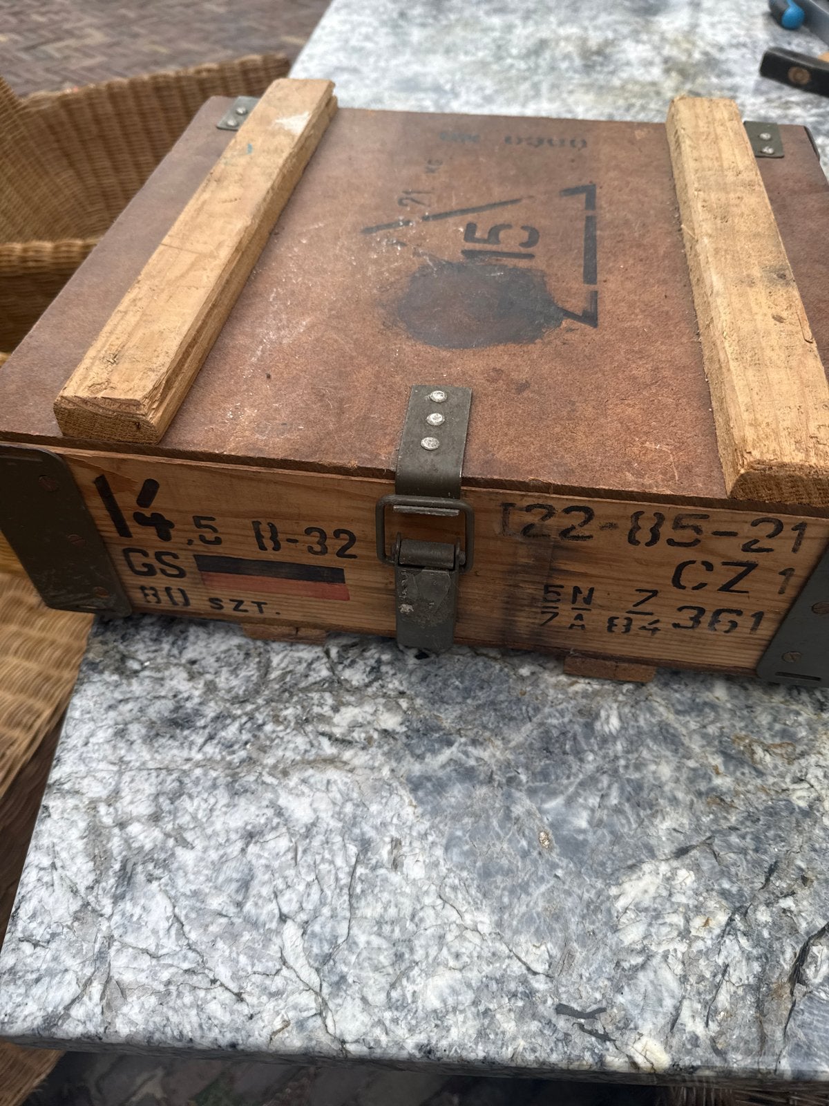 Houten munitiekist - Duitsland, Ophalen, Overige soorten, Duitsland, Kist of Geocache