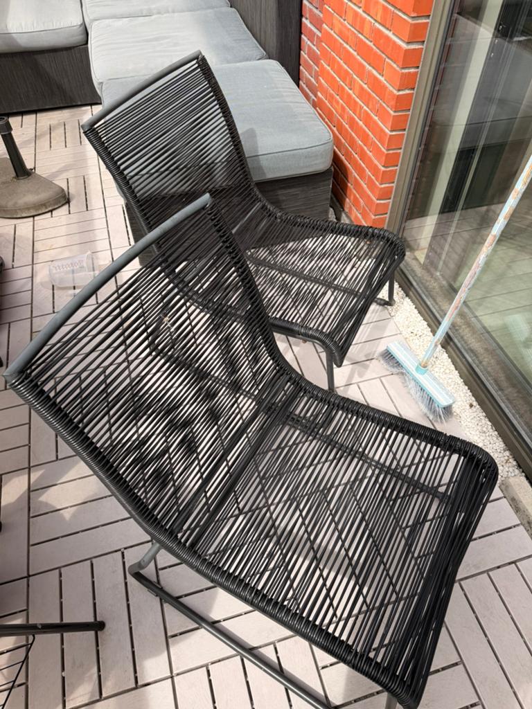 Twee tuinstoelen - weinig gebruikt, Tuin en Terras, Tuinstoelen, Ophalen, Gebruikt, Kunststof