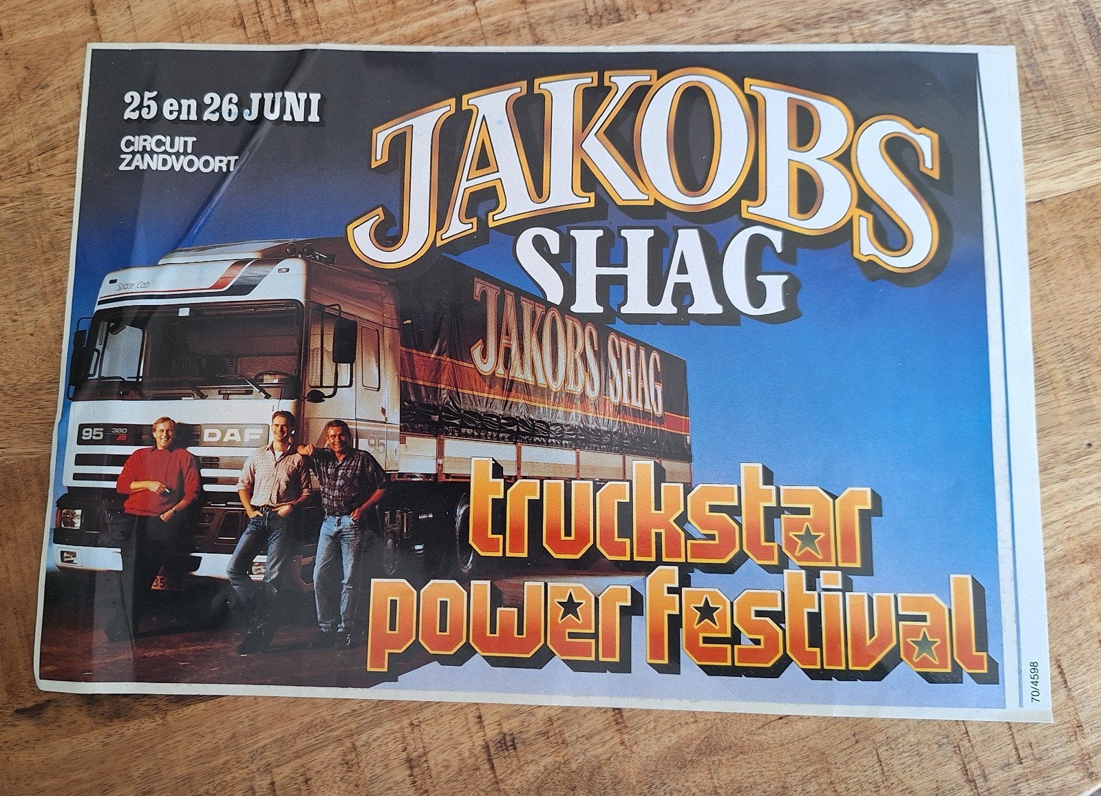 grote sticker 32 x 23 cm JAKOBS truckstar power festival, Ophalen of Verzenden, Zo goed als nieuw