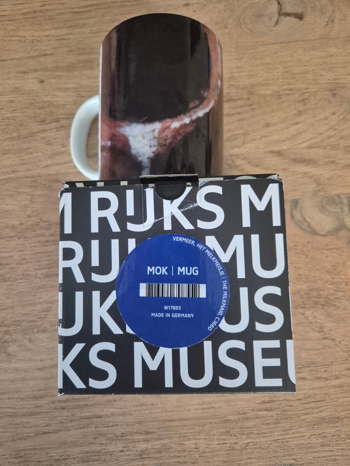 Nieuwe Rijksmuseum Mok - Het Melkmeisje, Overige typen, Nieuw, Ophalen of Verzenden, Steen/keramiek