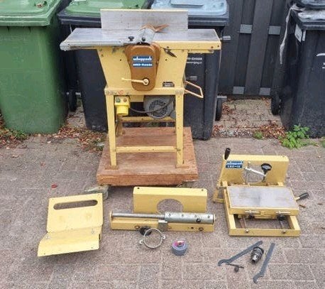 scheppach hm2 combi 230v inclusief hulpstukken, Doe-het-zelf en Verbouw, Ophalen, Zo goed als nieuw