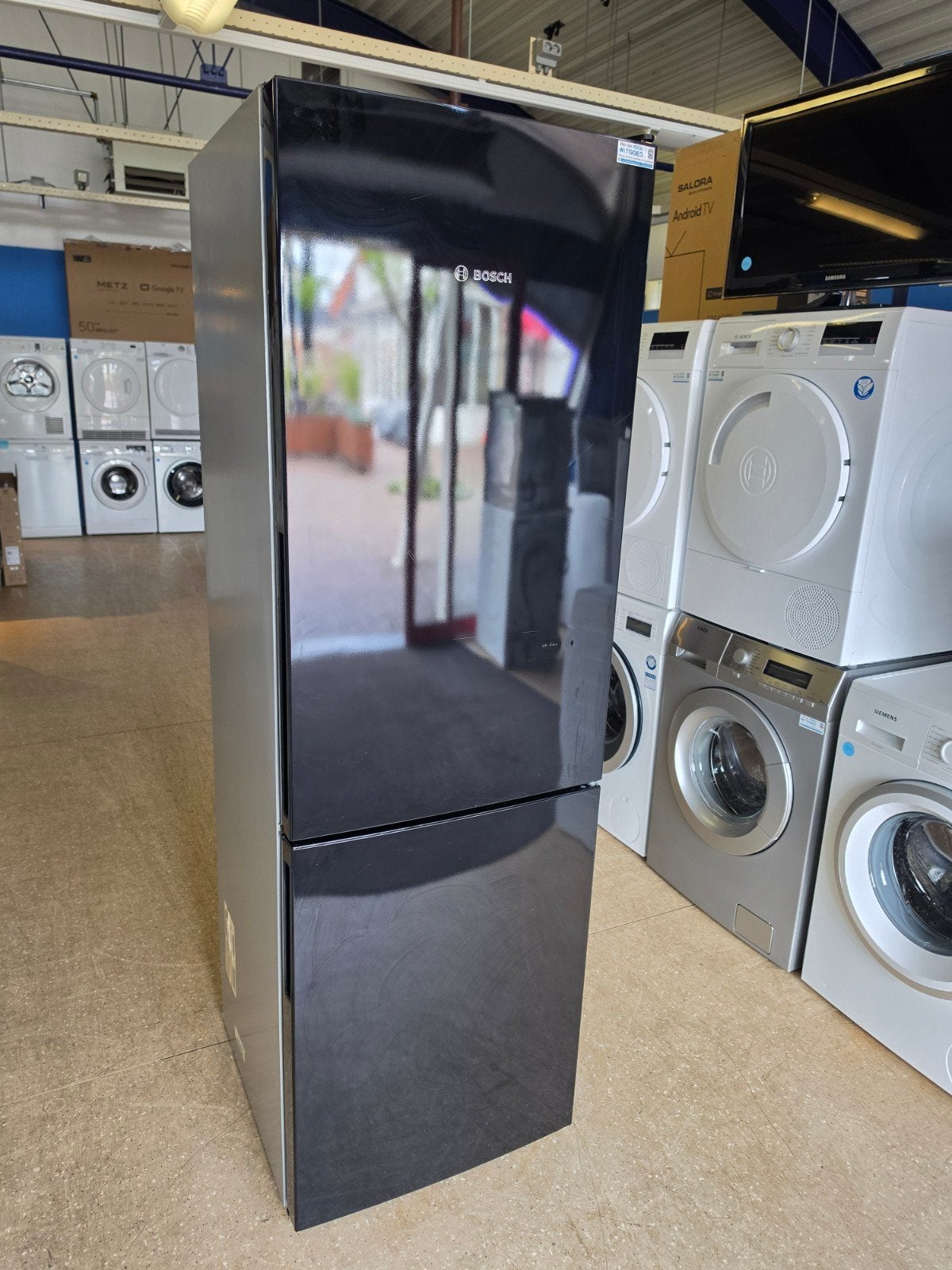 Zwarte Bosch koelvriescombinatie | A++ | Gratis thuis 🚚✅️, Bosch, Jirnsum, 200 liter of meer, 60 cm of meer