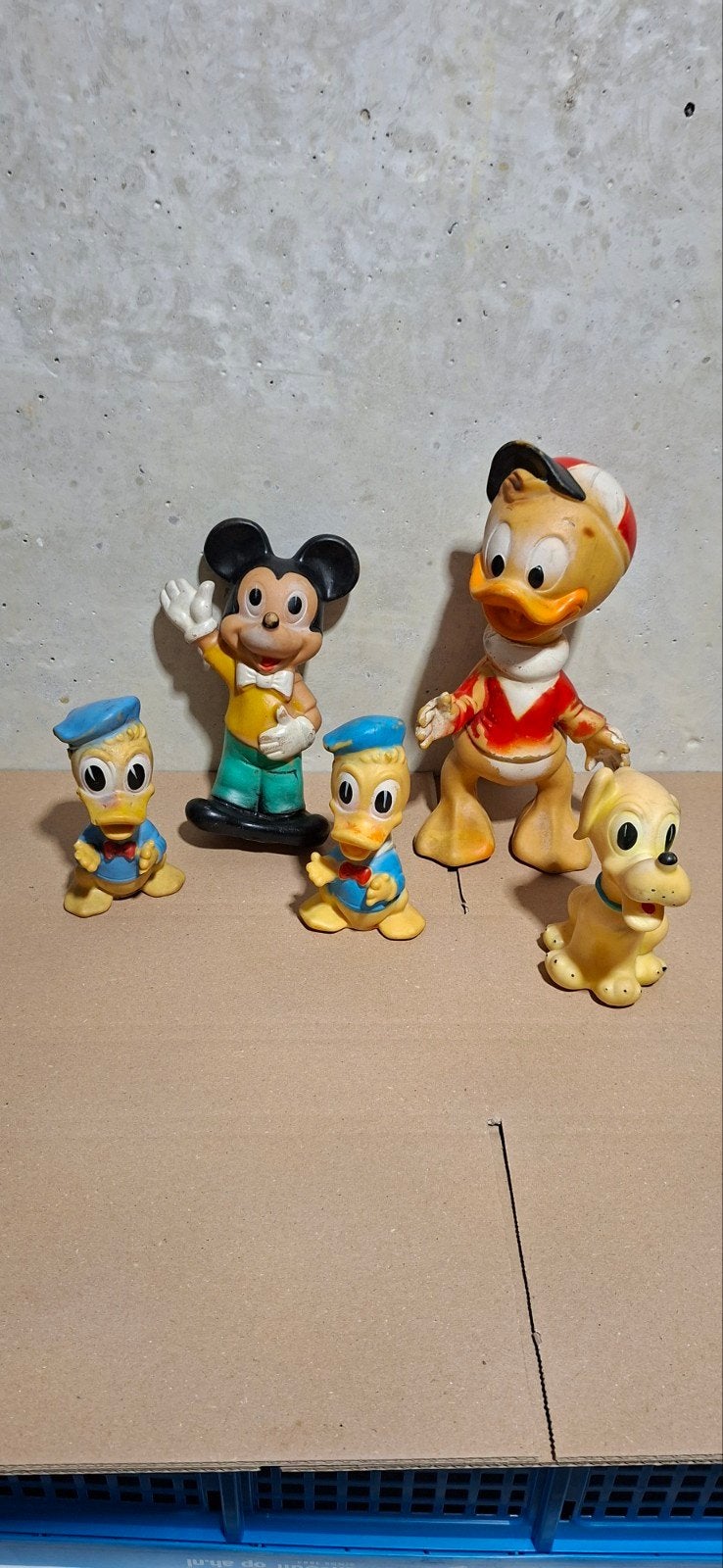 Div Disney vintage speeltjes jaren '60, Ophalen of Verzenden, Donald Duck, Gebruikt, Beeldje of Figuurtje