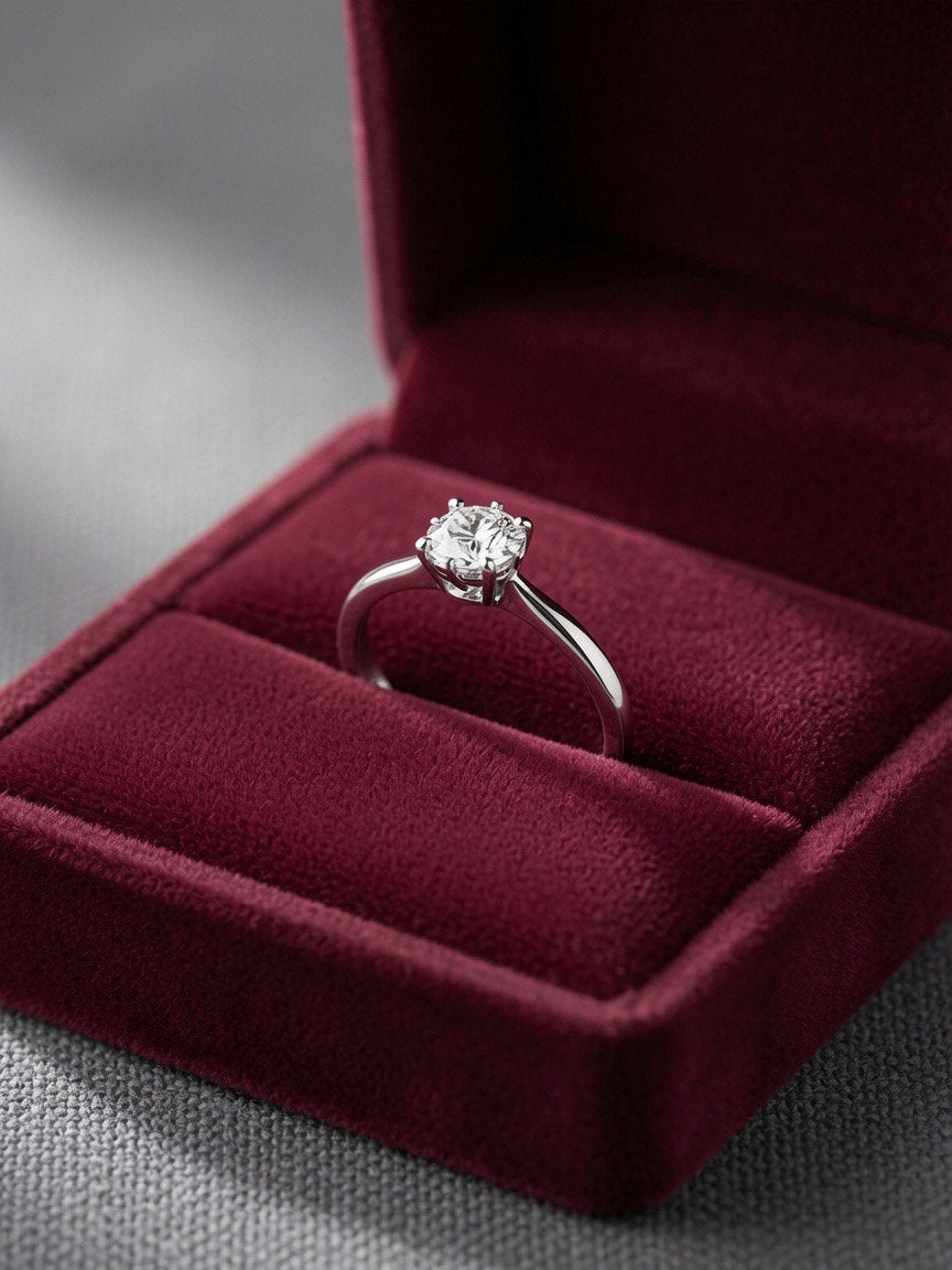 Prachtige 9k witgouden ring met 9k diamant, maat 16, Sieraden, Tassen en Uiterlijk, Ringen, Gebruikt, Wit, Ophalen of Verzenden
