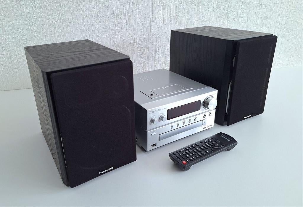 PANASONIC SA-PMX5  CD-RECEIVER USB / AUX, Microset, Tuner of Radio, Zo goed als nieuw, Ophalen