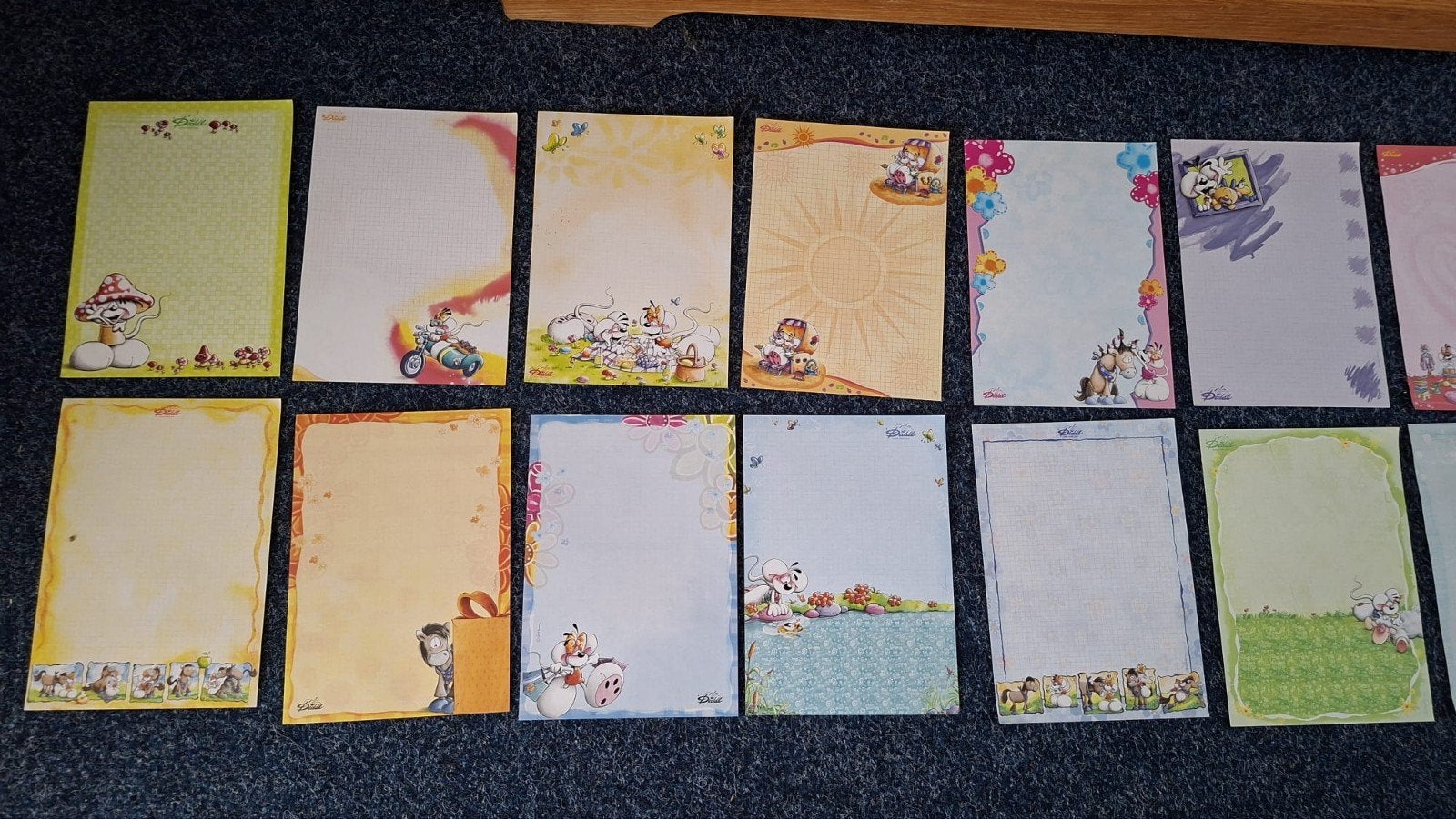 220 Diddle blaadjes (oude collectie), Verzamelen, Diddl, Ophalen of Verzenden, Zo goed als nieuw, Papier, Kaart of Schrift