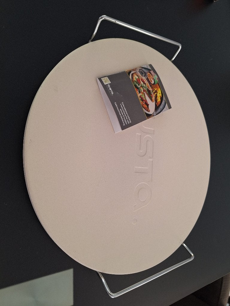Gusta Pizzasteen Ø 33 cm voor BBQ en Oven, Ophalen of Verzenden, Nieuw, Gusta