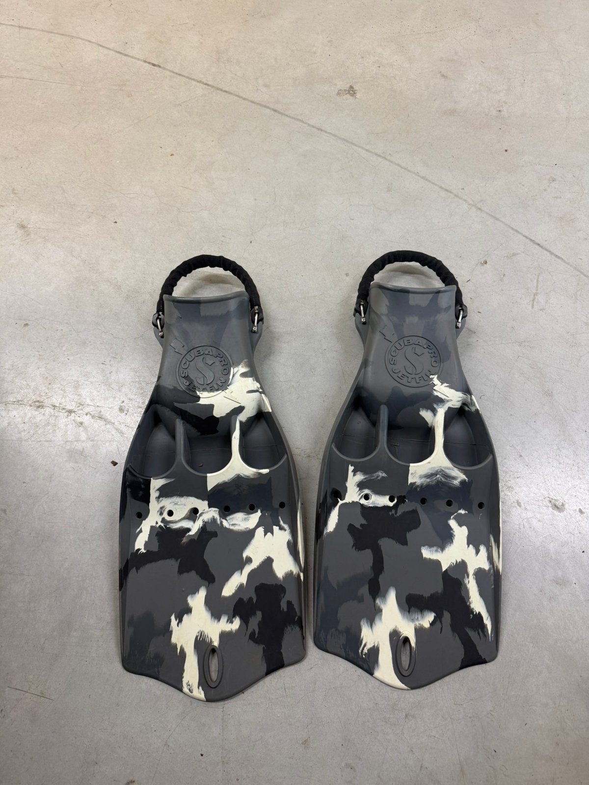 Scubapro Jet fins - Grey Camo - XXL | 45/46, Ophalen, Zo goed als nieuw, Zwem- of Duikvliezen