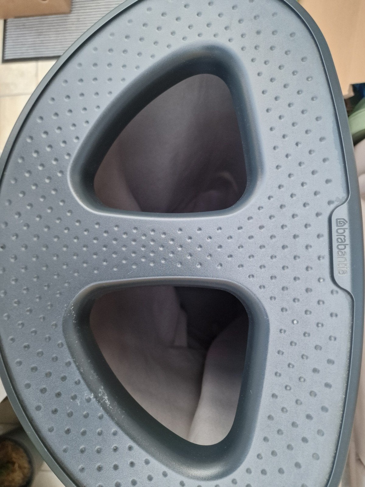 Brabantia wasmand zilver kleur., Ophalen