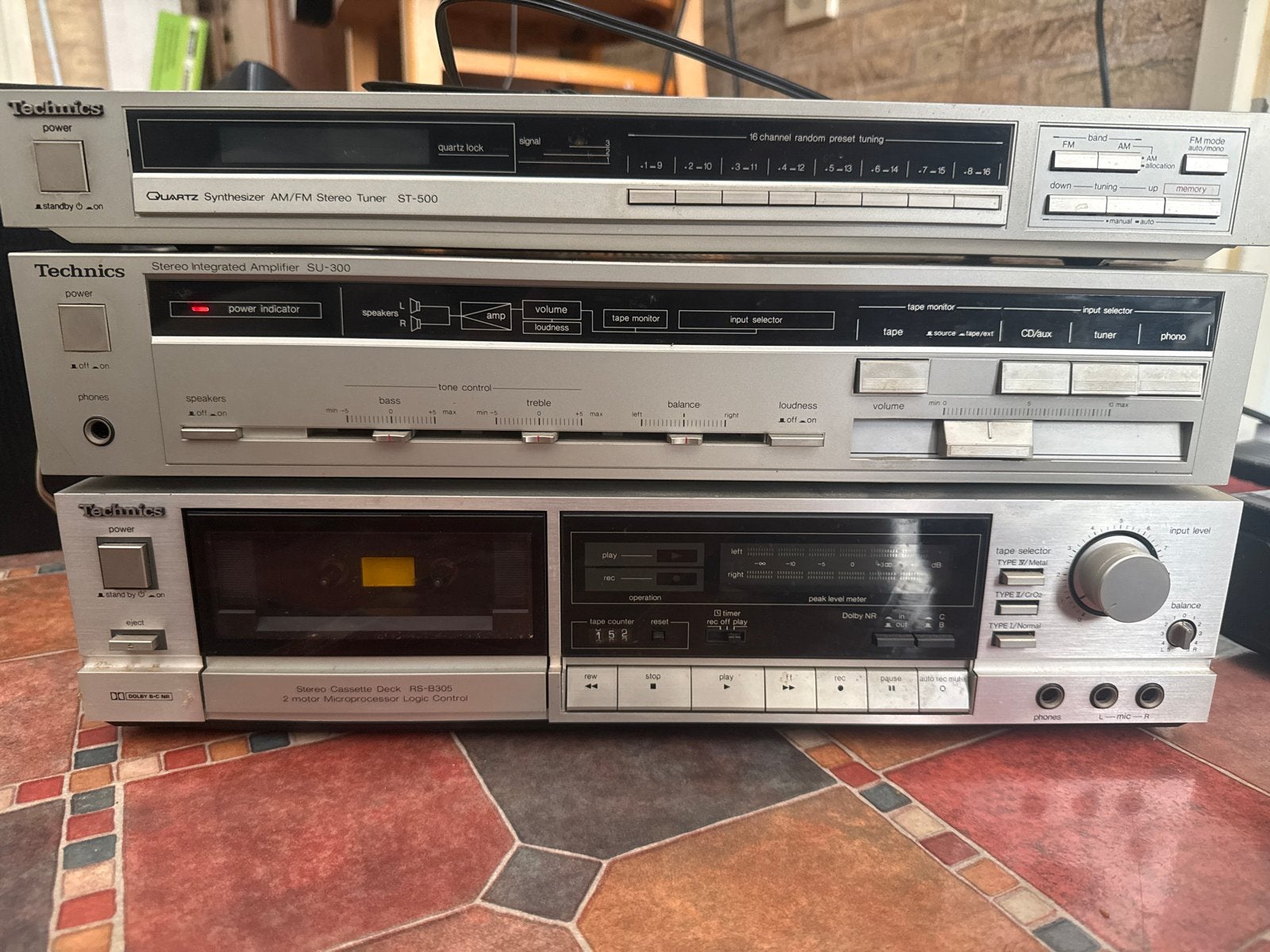 Technics Stereo Set: Tuner ST-500, Versterker SU-300, Casset, Overige merken, Gebruikt, Cassettedeck, Losse componenten