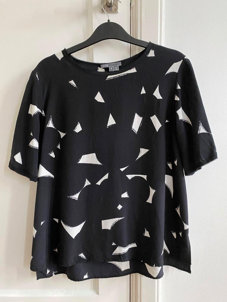 100% zijden Vince blouse maat S PAUW, Ophalen, Zwart, VINCE, Zo goed als nieuw
