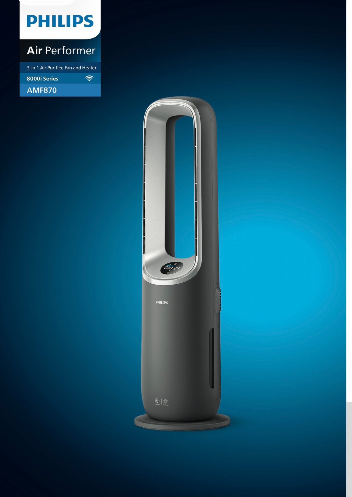 Philips Air 8000-serie 3-in-1-luchtreiniger, venti/verwarm, Ophalen, Gebruikt, Luchtontvochter