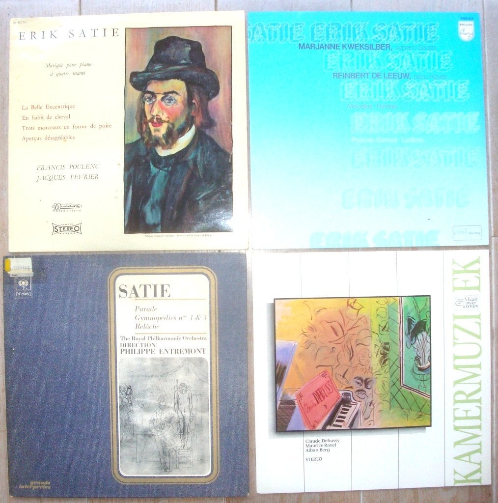12 LP's Franse componisten 20e eeuw: Satie, Ravel, Debussy, Ophalen of Verzenden, Zo goed als nieuw, 12 inch, Overige typen