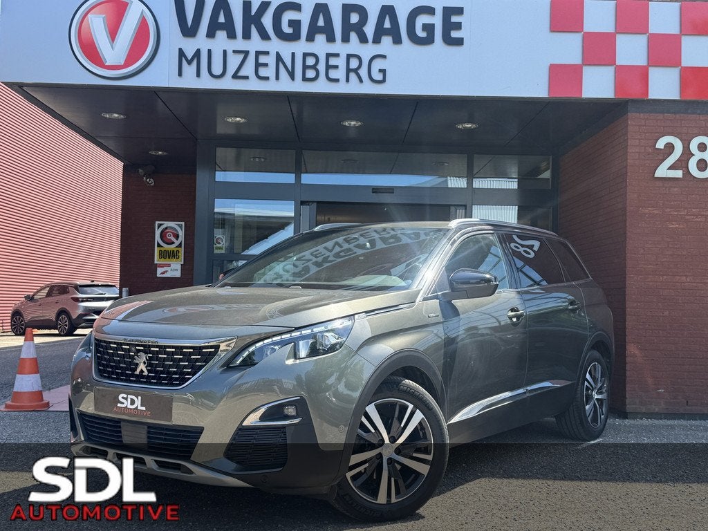 Peugeot 5008 1.6 PureTech GT-Line 4CILINDER 180 PK! // 7P //, Auto's, Peugeot, Gebruikt, Zwart, 4 cilinders, Origineel Nederlands