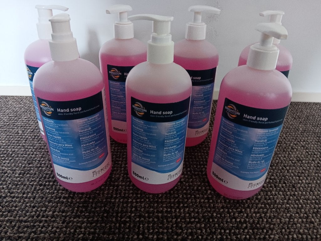 Brighton Professional Handzeep, bloemen, roze,500ml met pomp, Ophalen, Nieuw, Overige typen