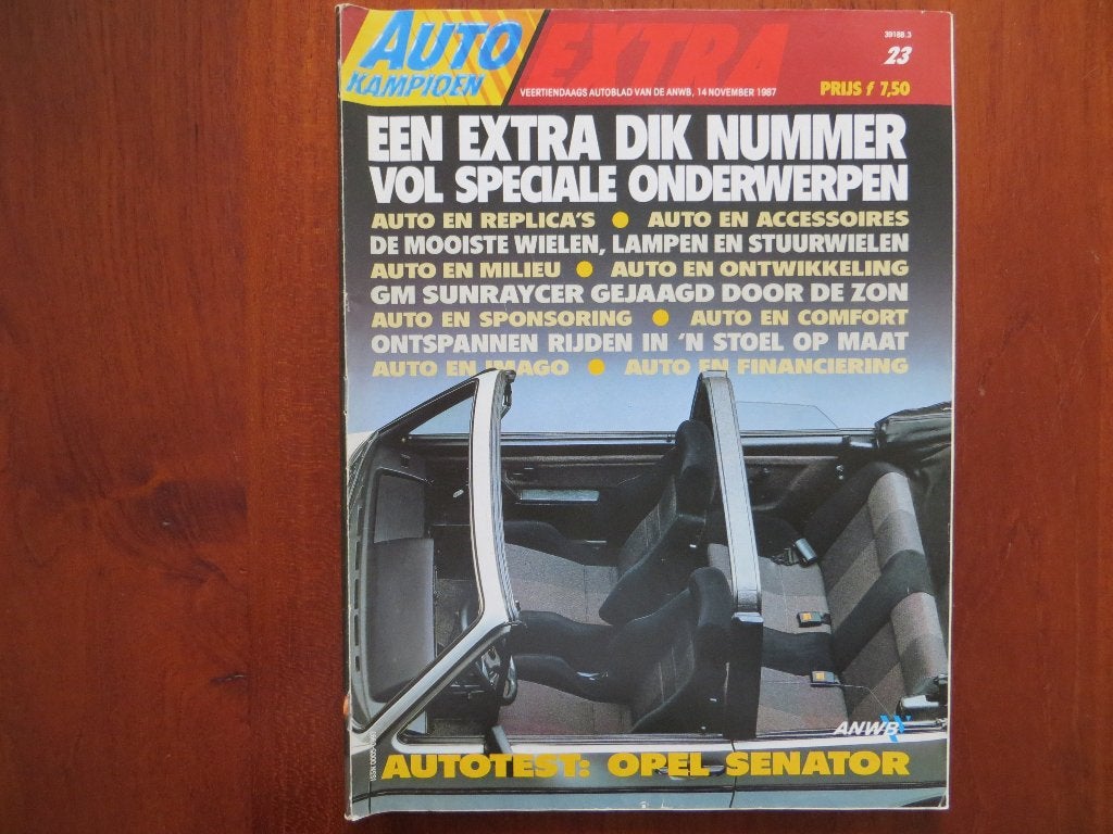 Autokampioen 23 1987 Opel Senator, Treser, GM Sunraycer, Ophalen of Verzenden, Gelezen, Opel