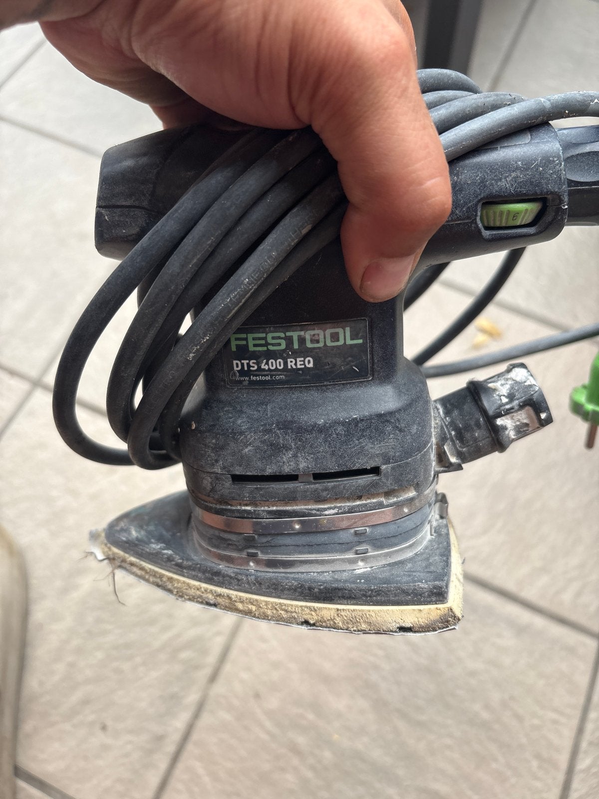 Festool DTS 400 REQ schuurmachine - Werkt goed!, Ophalen of Verzenden, Gebruikt, Minder dan 600 watt, Vlakschuurmachine