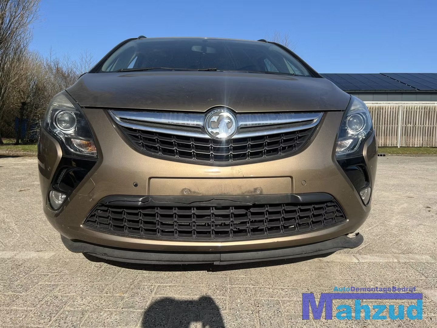 OPEL ZAFIRA C Bruin 41E voorbumper 2012-2017, Gebruikt, Voor, Opel Automobile GmbH, Ophalen of Verzenden