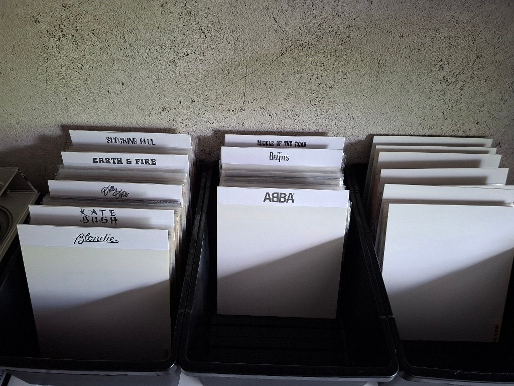 Giga partij vinyl singles meer dan 2000, Ophalen, Gebruikt, 7 inch, Fotohoes