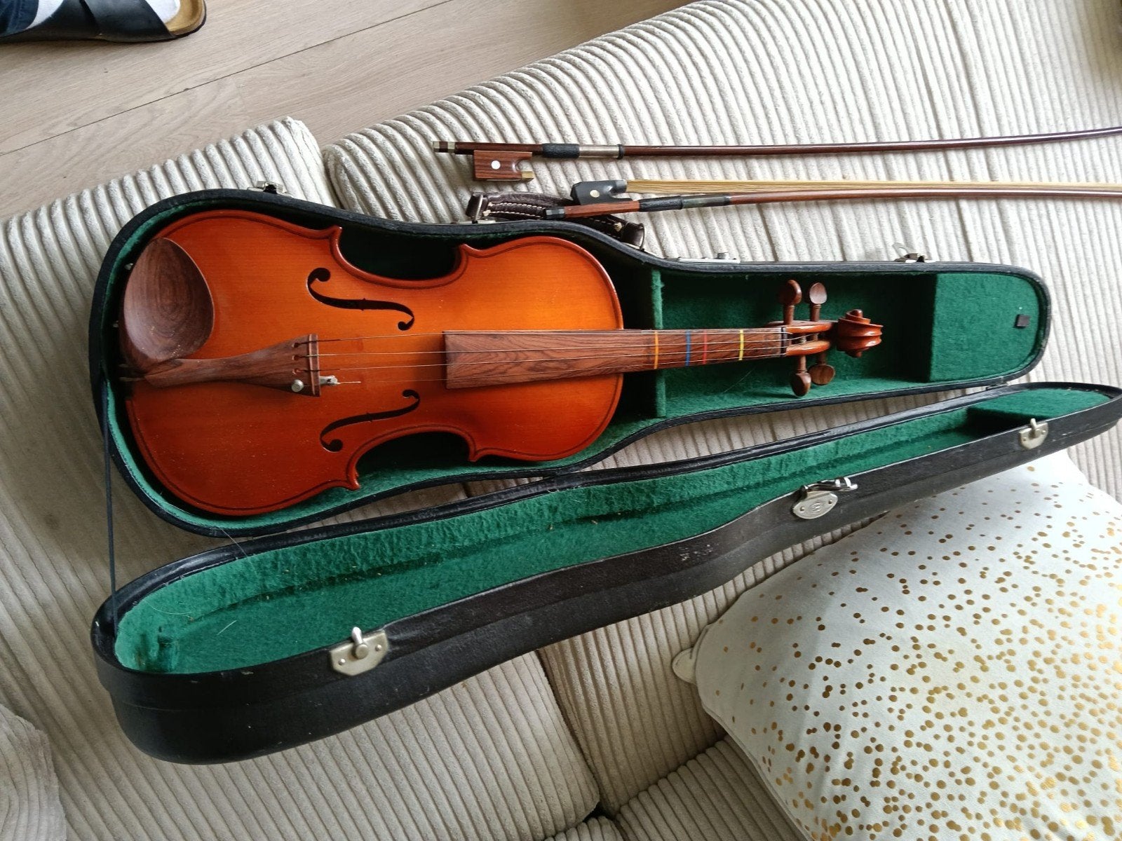 4x4 viool met koffer voor restauratie project, Muziek en Instrumenten, Ophalen, Gebruikt, 4/4-viool, Met koffer