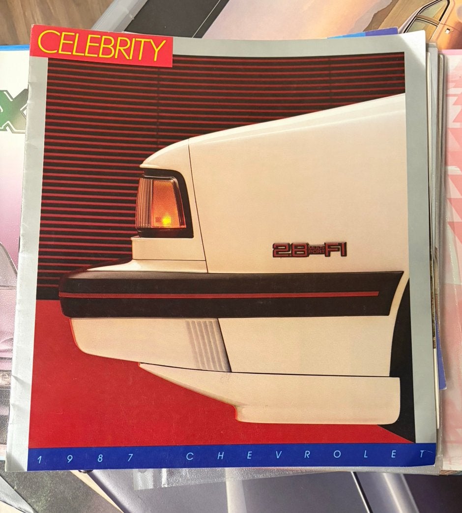 Chevrolet Celebrity brochure 1987, Boeken, Ophalen of Verzenden, Zo goed als nieuw, Chevrolet