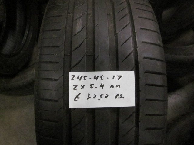245 45 17 Continental, Michelin zomerbanden, Verzenden, 17 inch, Band(en), Personenwagen