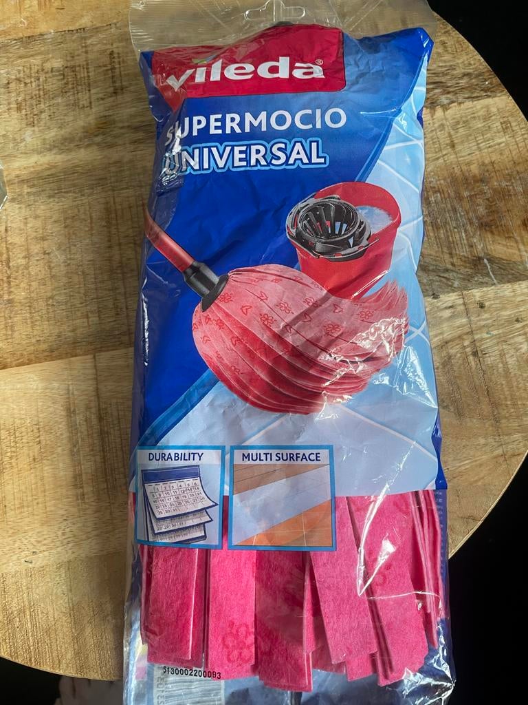 Vileda SuperMocio Universal Mop - Nieuw in verpakking, Huis en Inrichting, Schoonmaakartikelen, Mop of Dweil, Ophalen of Verzenden
