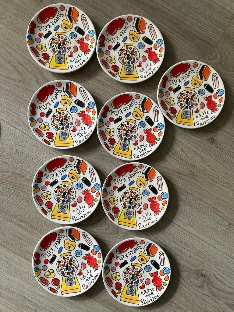 Blond Amsterdam 9 Petit four schaatljes als nieuw uit kast, Ophalen of Verzenden, Zo goed als nieuw