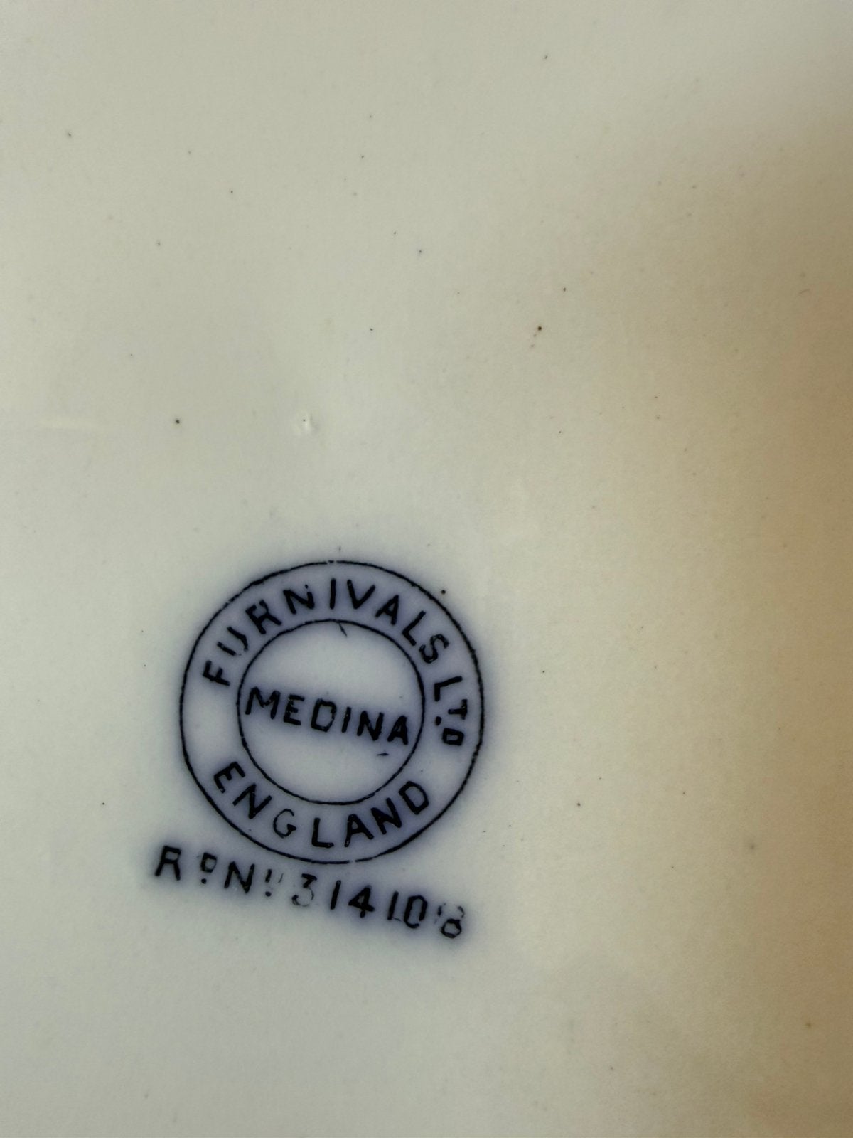 Foto 13 van Furnivals Medina 1898 antiek blue servies 11 pers izgst