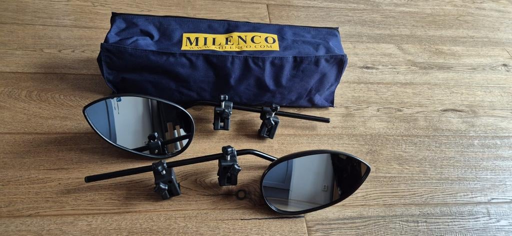Milenco universele vlakglas caravanspiegels in tas, Ophalen of Verzenden