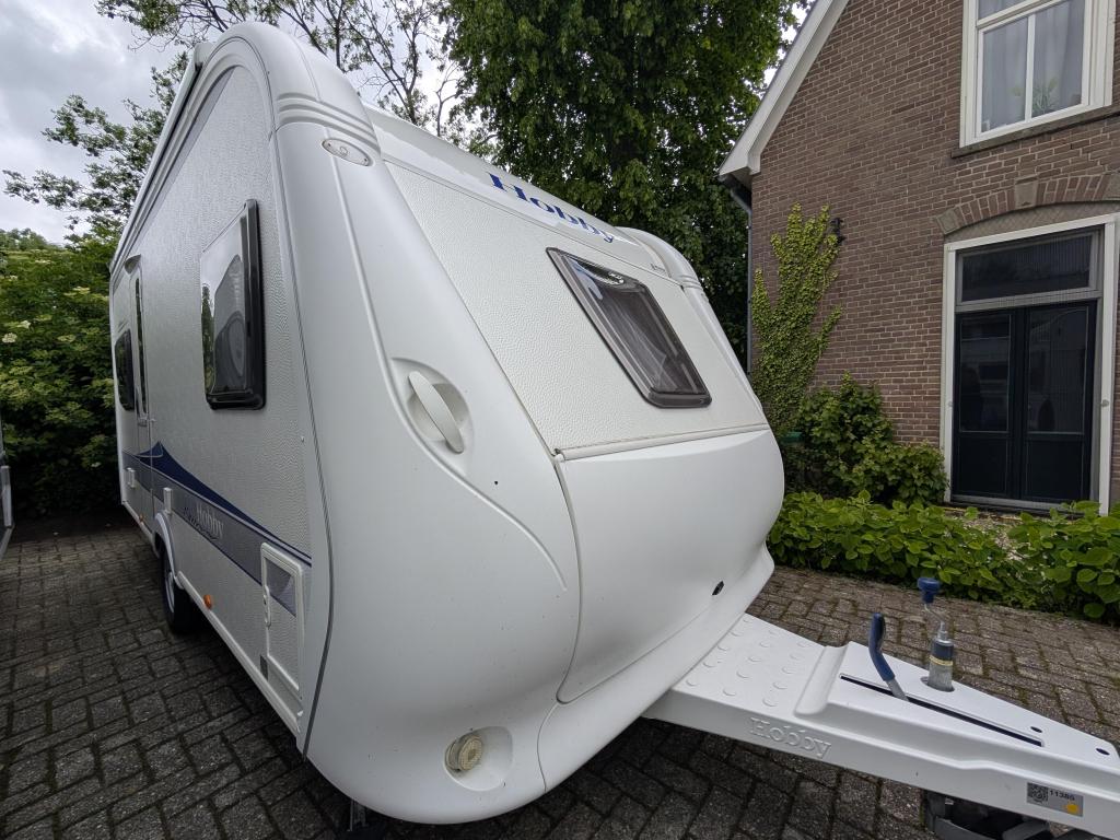 Hobby excellent 460UFE met mover cass luifel, Rondzit, Bedrijf, Overige typen, 4 tot 5 meter