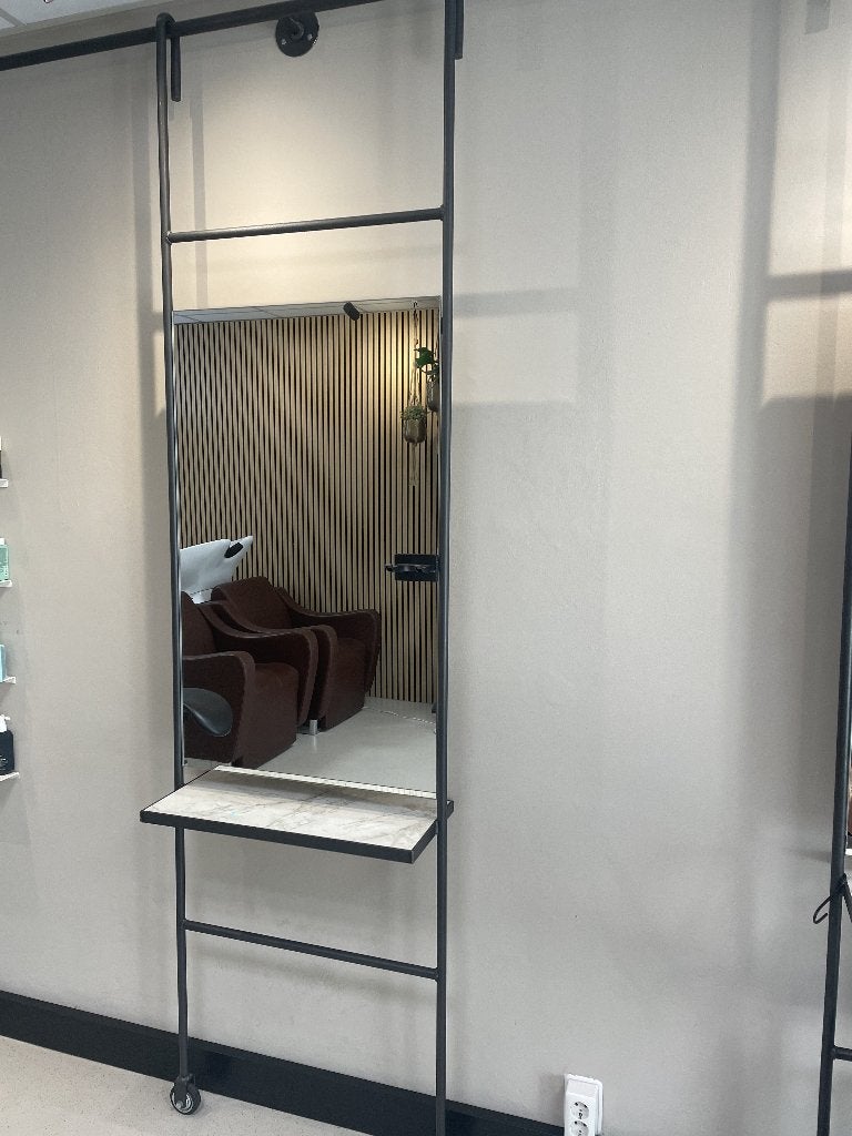 Kapsalon spiegels – 4 stuks, Ophalen, Gebruikt, 150 tot 200 cm, Rechthoekig