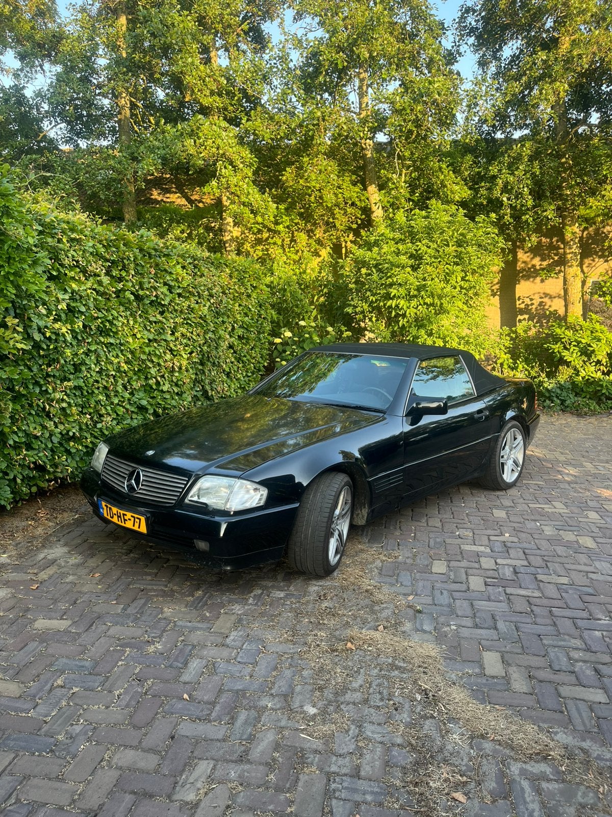 Mercedes-Benz SL 3.0 300 SL AUT U9 1990 Zwart, Auto's, Automaat, Achterwielaandrijving, 190 pk, Cabriolet