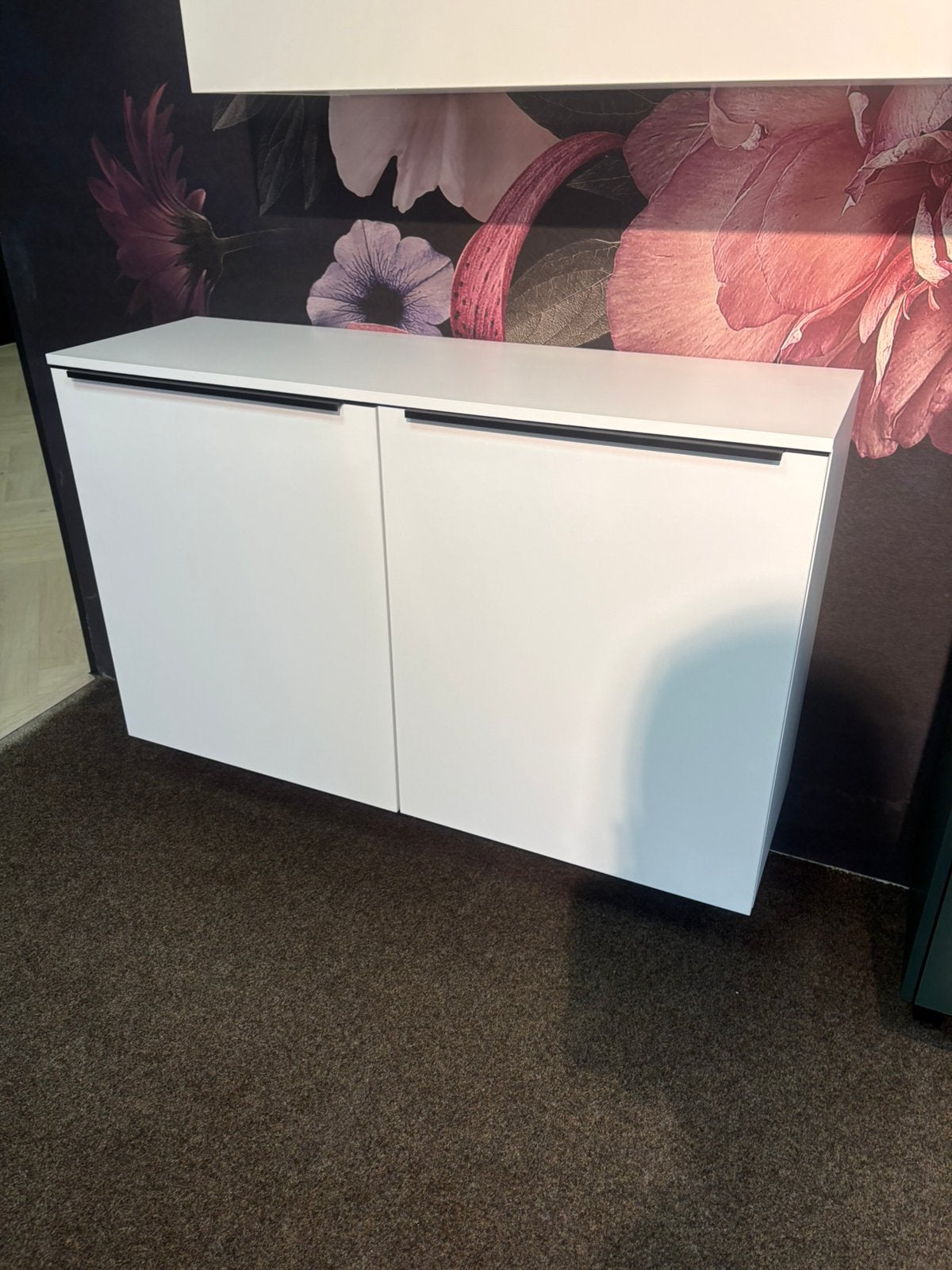 Strak Wandmeubel Mat Wit – 120 x 37 x 73 cm – Outlet!, Ophalen, Zo goed als nieuw, Minder dan 150 cm, Minder dan 100 cm