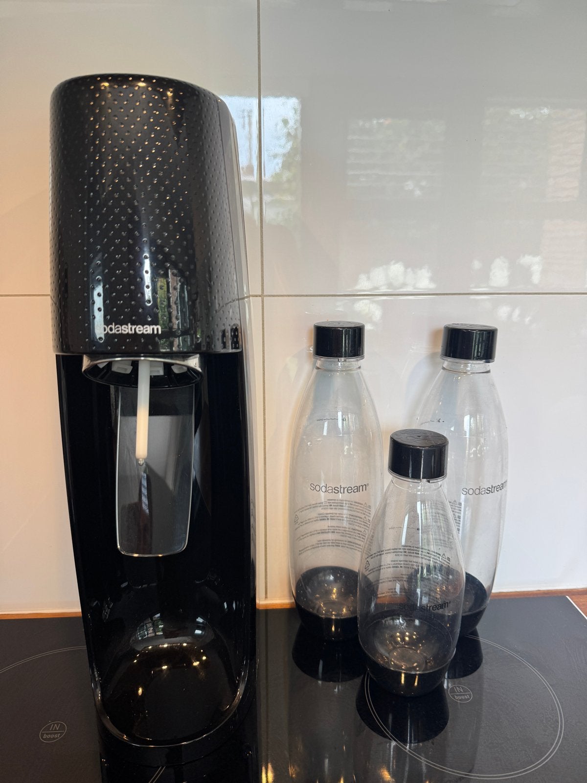 Sodastream met 3 flessen, Ophalen, Gebruikt
