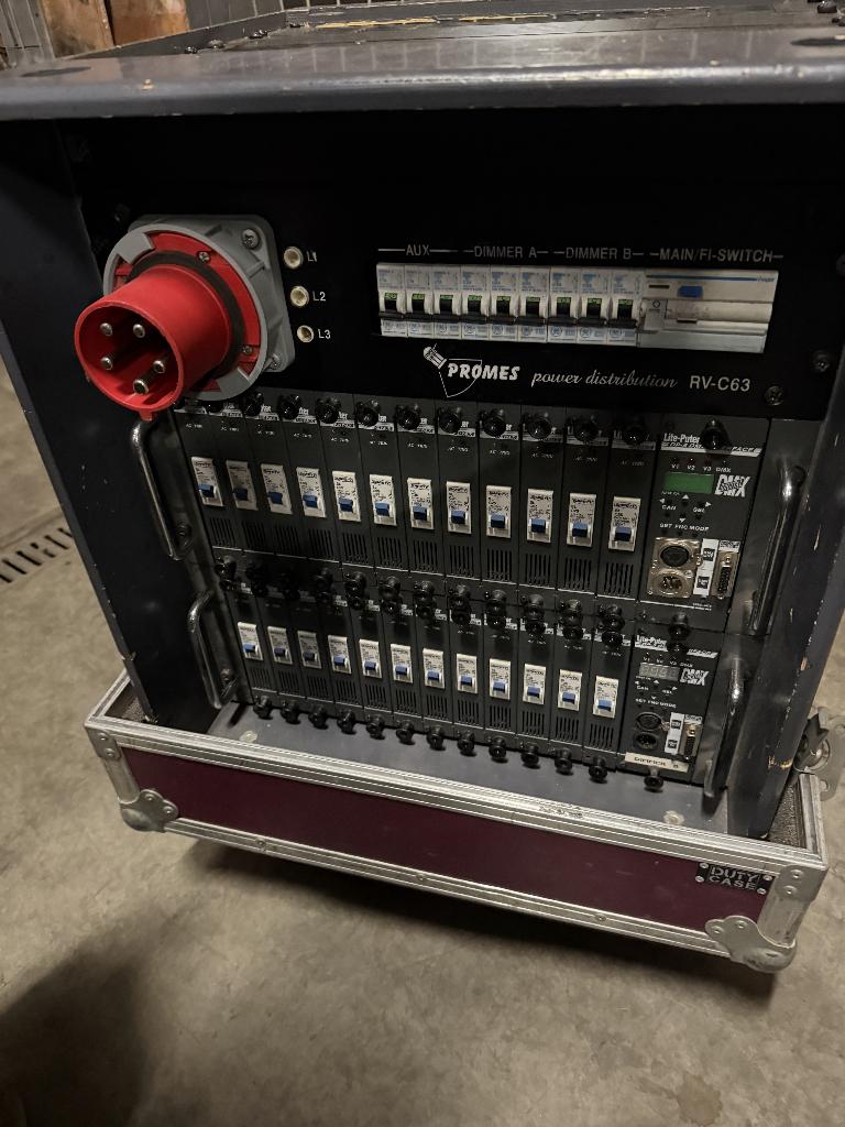 Promes power / dimmer rack inclusief case, Ophalen, Gebruikt, Office@switchrental.nl, Promes