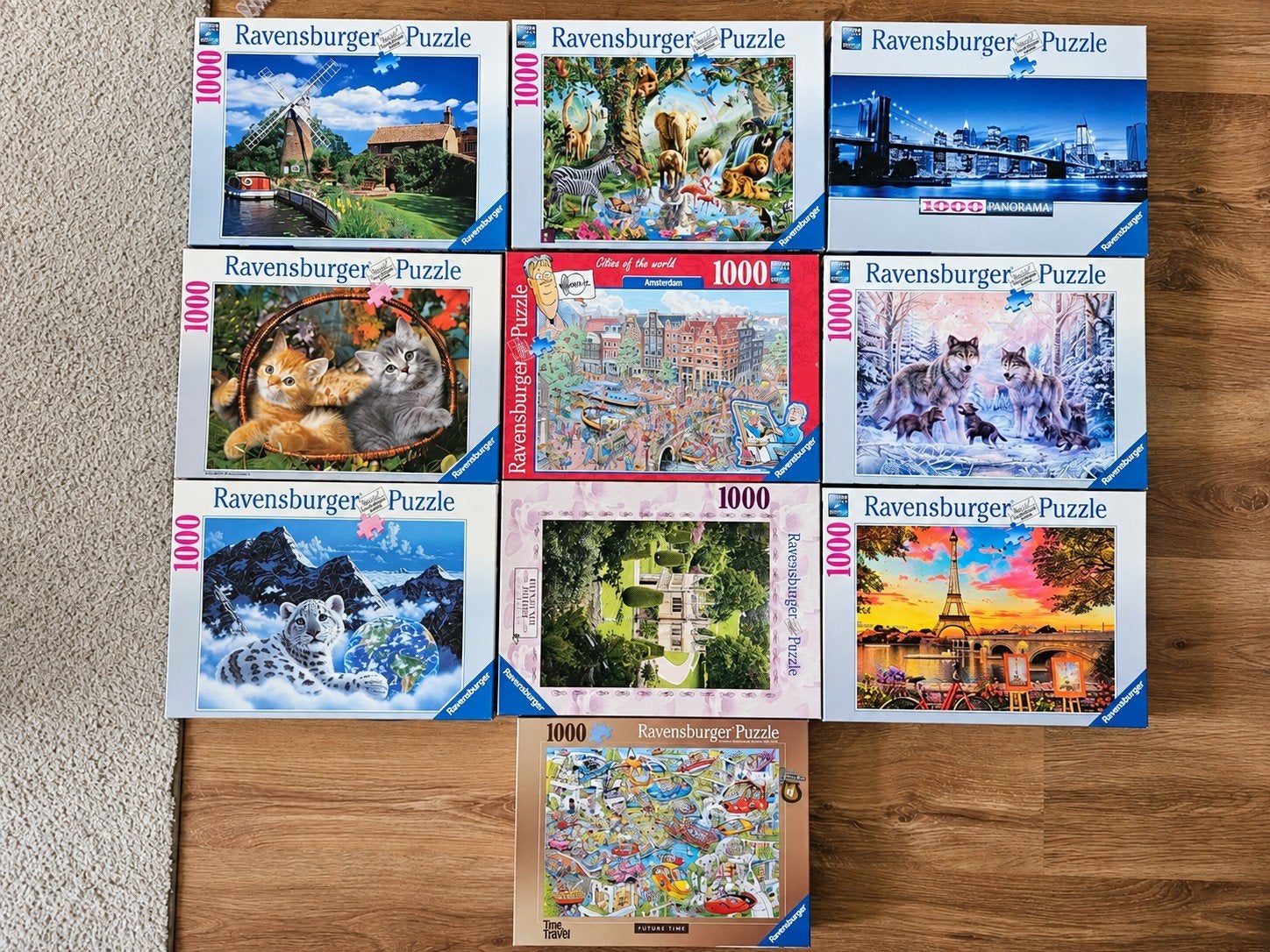 10x  Ravensburger Puzzels 1000 Stukjes - Zo goed als nieuw, Ophalen of Verzenden, 500 t/m 1500 stukjes, Zo goed als nieuw, Legpuzzel
