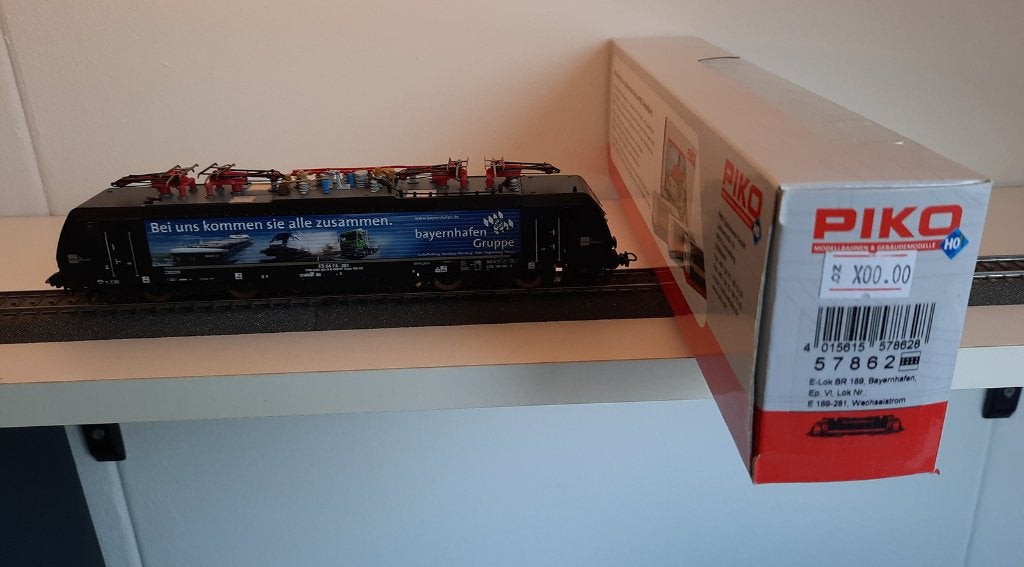 Piko 57862 Bayernhafen. BR 189. AC, Hobby en Vrije tijd, Wisselstroom, Locomotief, Zo goed als nieuw, Piko