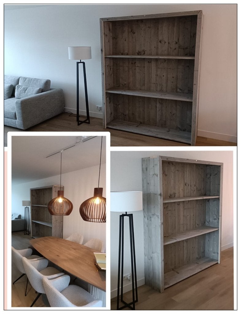 Kast, boekenkast. buffetkast hout op maat gemaakt NIEUW, Huis en Inrichting, Ophalen of Verzenden, Nieuw, 25 tot 50 cm, 200 cm of meer