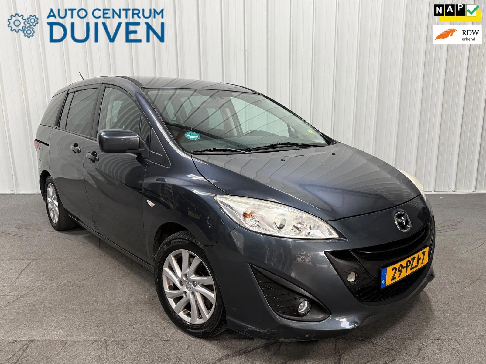 Mazda 5 1.8 TS+ | Nieuw APK | Airco | Trekhaak | NAP, Auto's, Mazda, Voorwielaandrijving, Euro 5, Stof, Gebruikt