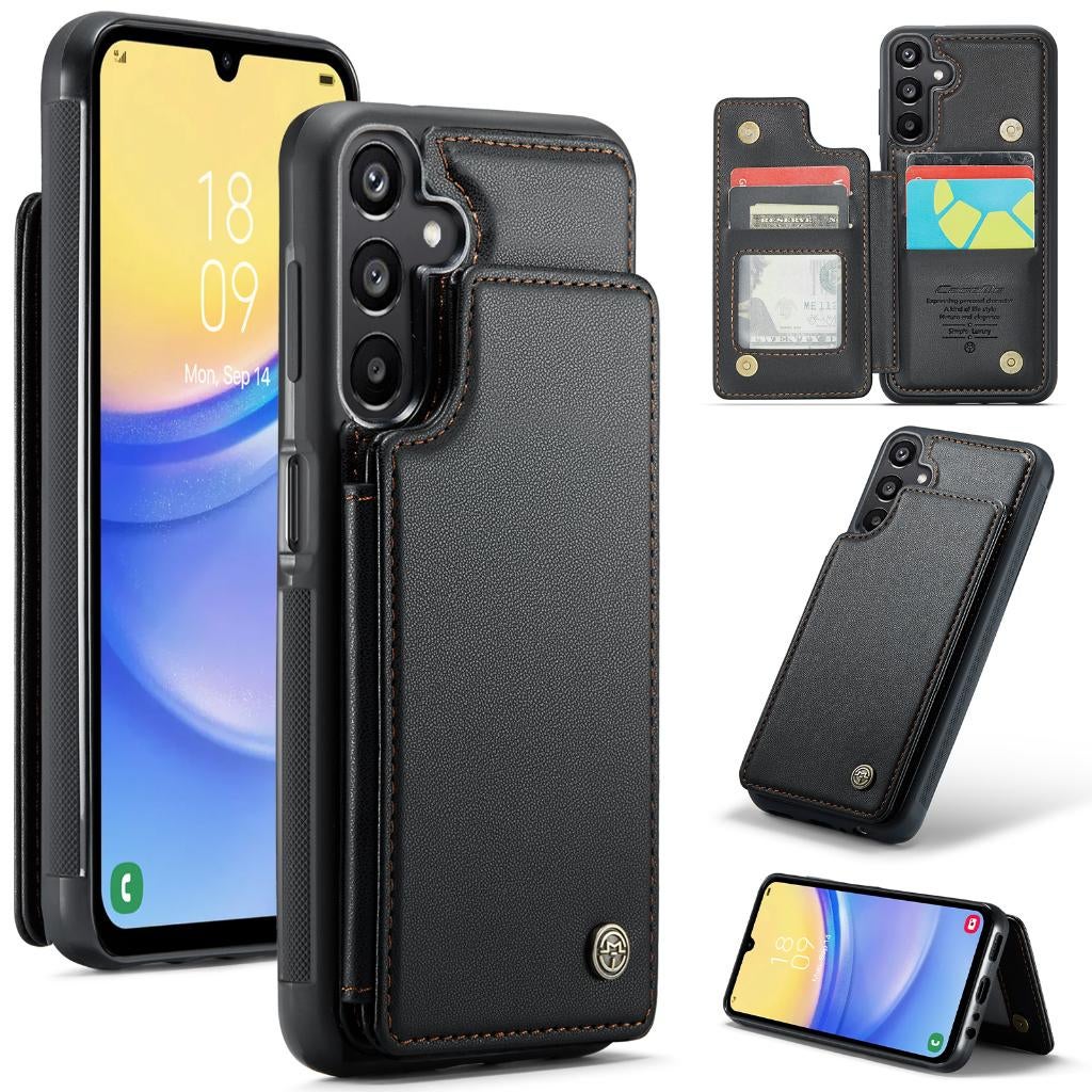 C22 Luxe Portemonnee Backcover voor Galaxy A15 _ Zwart, Telecommunicatie, Mobiele telefoons | Hoesjes en Frontjes | HTC, Nieuw